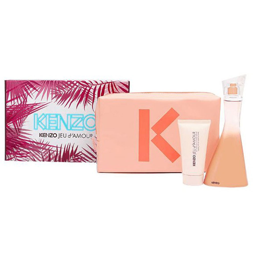 Kenzo Jeu d’Amour Set 100ml EDP + 50ml Body Cream + Pouch