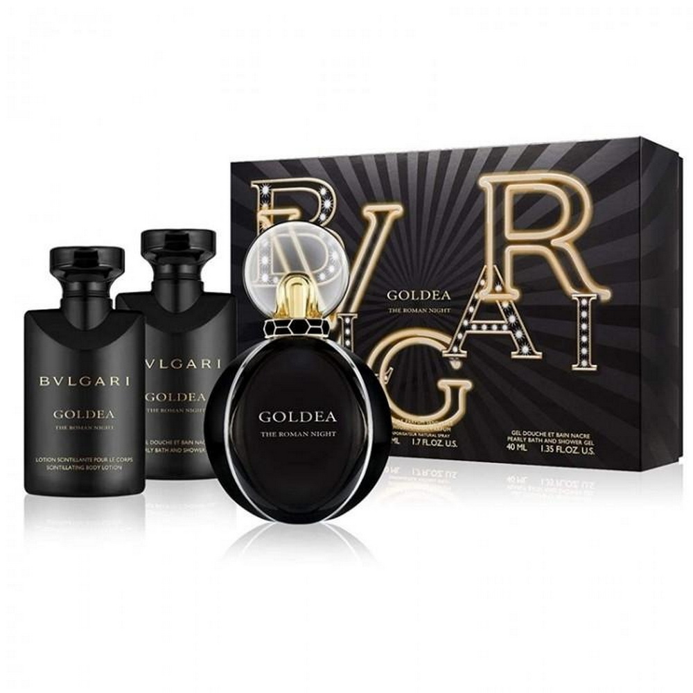 Bvlgari Goldea The Roman Night Set 50 ml edp + 40ml Shower Gel + 40ml Body Lotion