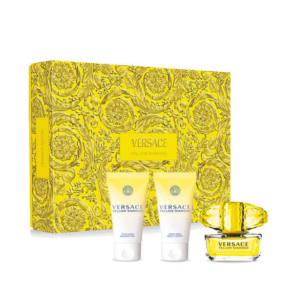 Versace Yellow Diamond Set 50 ml edt + 50 ml gel za tusiranje + 50 ml losion za tijelo