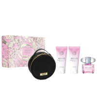 Versace Bright Crystal Set 90 ml edt + 100 ml gel za tuširanje +100 ml losion + Versace neseser