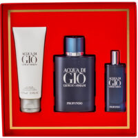 Giorgio Armani Acqua di Gio Profondo Set 125 ml edp + 15 ml edp + 75 ml gel za tuširanje