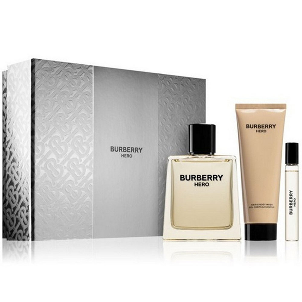 Burberry Hero Set 100 ml edt + 10 ml edt + 75 ml gel za tusiranje