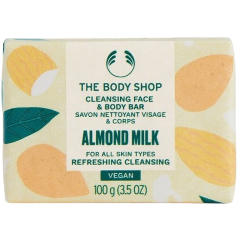 The Body Shop Cleansing Face & Body Bar Almond Milk 100 g