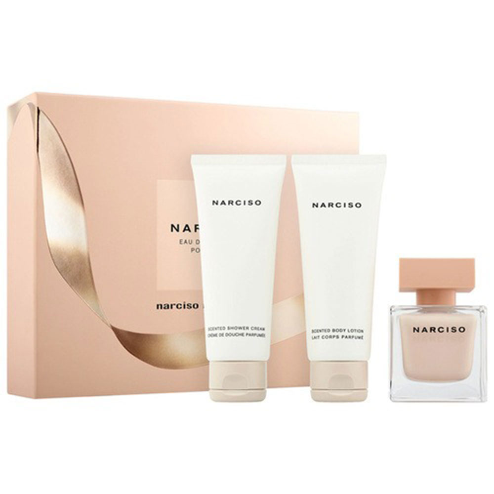 Narciso Rodriguez Poudree Set 50 ml edp + 50 ml gel za tusiranje + 50 ml losion