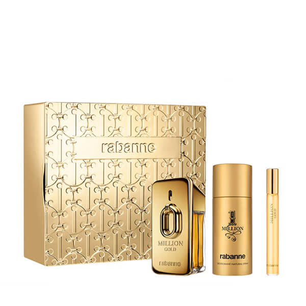 Rabanne Million Gold For Him edp 50 ml + 150 ml deo spray + 10 ml edp