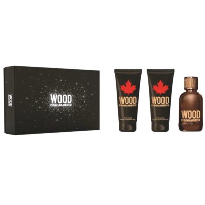 Dsquared2 Wood Homme 100 ml edt + 100 ml gel za tuširanje + 100 ml aftershave