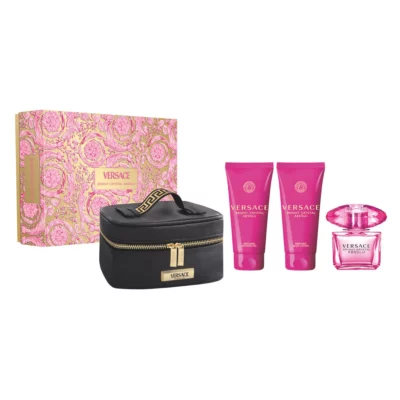 Versace Bright Crystal Absolu Set 90 ml edp + 100 ml gel za tuširanje + 100 ml losion + neseser