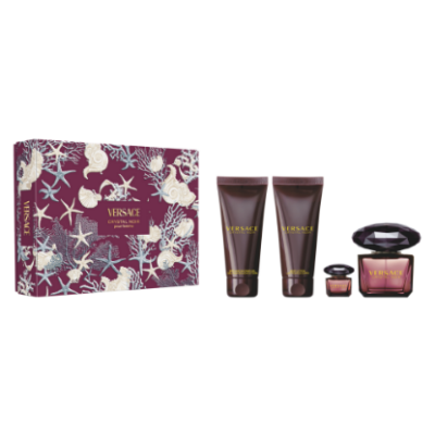 Versace Crystal Noir edp Set 90 ml edp + 100 ml losion + 100 ml shower gel + 5 ml edp