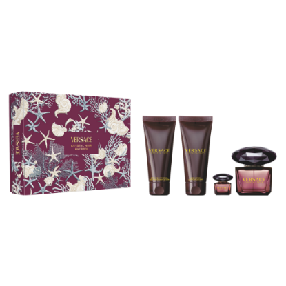 Versace Crystal Noir edp Set 90 ml edp + 100 ml losion + 100 ml shower gel + 5 ml edp
