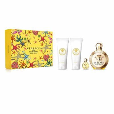 Versace Eros Pour Femme edp Set 100 ml edp + 100 ml losion + 100 ml shower gel + 5 ml edp