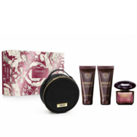 Versace Crystal Noir edp Set 90 ml edp + 100 ml losion + 100 ml shower gel + Versace neseser
