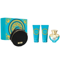 Versace Dylan Turquoise Set 100 ml edt + 100 ml losion + 100 ml shower gel + Versace neseser