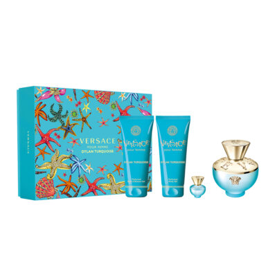 Versace Dylan Turquoise Set 100 ml edt + 100 ml losion + 100 ml shower gel + 5ml edt