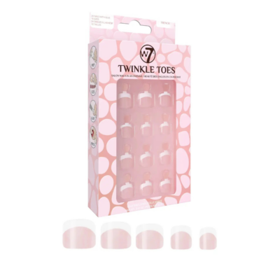 W7 Twinkle Toes False Toe Nails – French