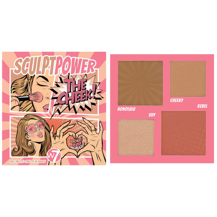 W7 Sculpt Power Face Palette – paleta za lice