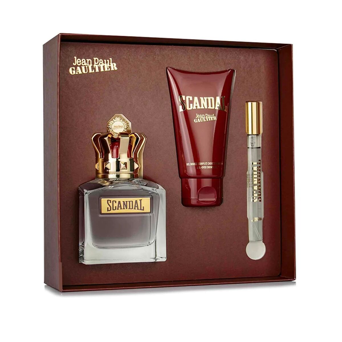 Set Jean Paul Gaultier Scandal Intense Pour Homme EDP 100ml + Gel za tuširanje 75ml + EDP 10ml