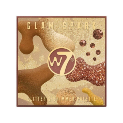 W7 Glam Spark Glitter Shimmer Eye paleta sijena