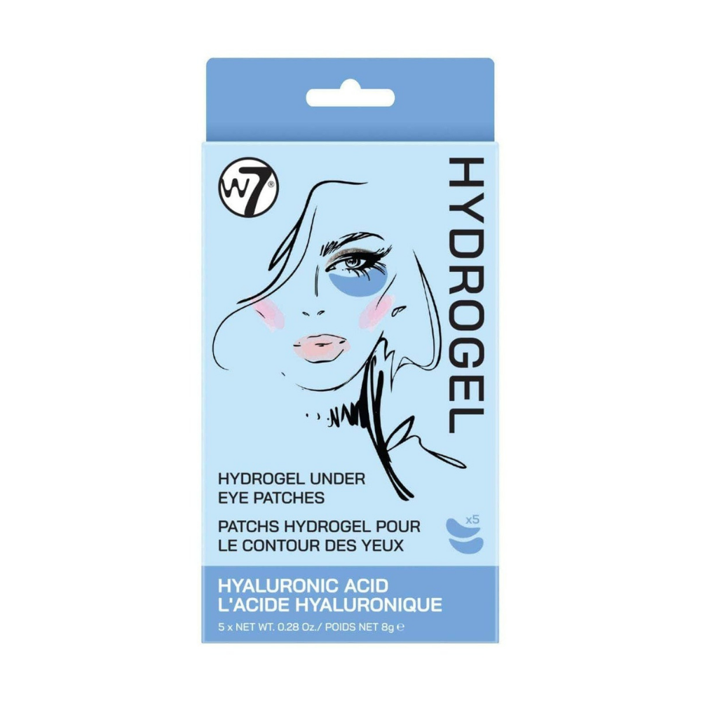 W7 Hydrogel Under Eye Patches – Hyaluronic Acid – maska za podočnjake