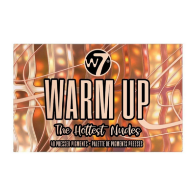 W7 Warm Up – 40 Hottest nudes Pressed Pigment paleta sjena za oči