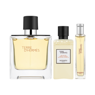 Hermes Terre D’Hermes Set Parfum 75ml + Parfum 15ml + gel za tuširanje 40ml