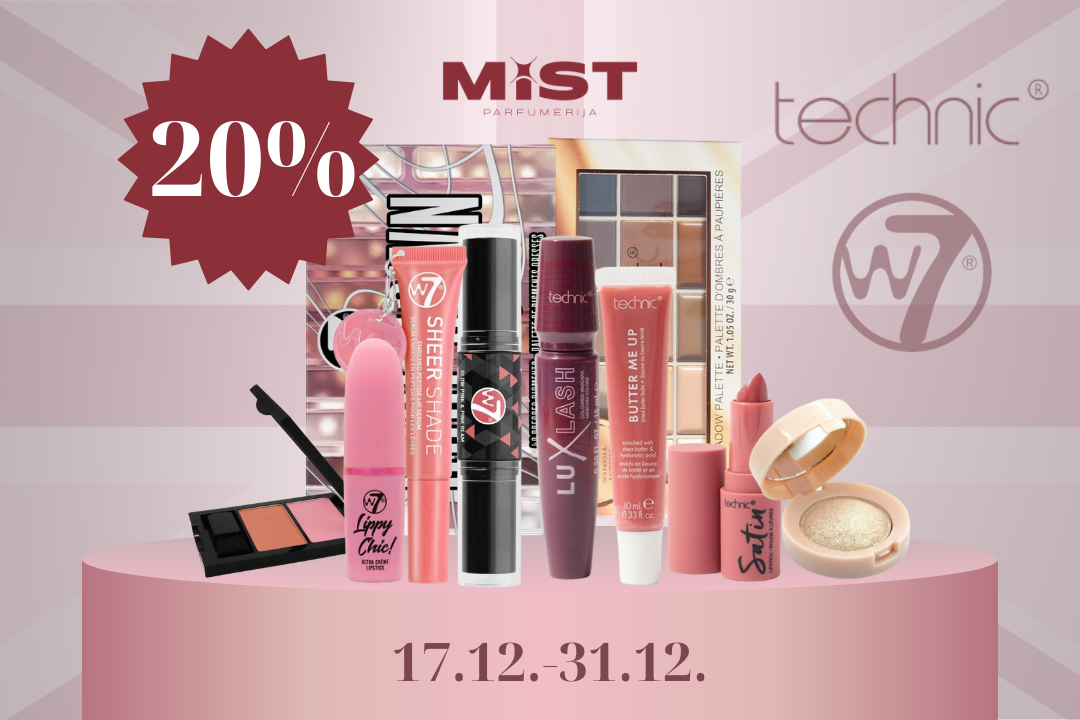 Popust na Britanske brendove W7 i Technic