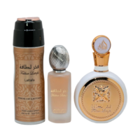 Lattafa Fakhar Woman Set EDP 100ml + Parfemski sprej 200ml + Osvježivač zraka 300ml
