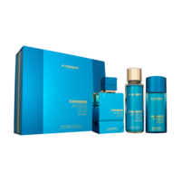 Al Haramain Amber Oud Aqua Dubai Set EDP 75ml + EDP 30ml + Sprej za tijelo 250ml