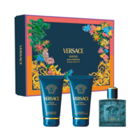 Versace Eros Pour Homme Set EDT 50ml + Gel za tuširanje 50ml + Aftershave balzam 50ml