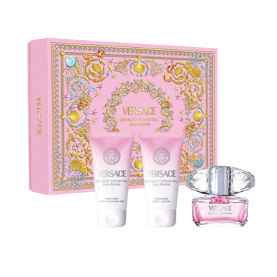 Versace Bright Crystal Set EDT 50ml + Gel za tuširanje 50ml + Losion za tijelo 50ml