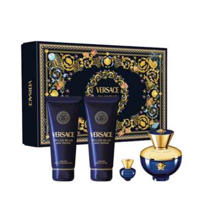 Versace Dylan Blue Pour Femme Set EDP 100ml + Gel za tuširanje 100ml + Losion za tijelo 100ml + EDP 5ml