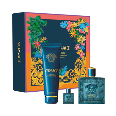 Versace Eros Pour Homme Set EDT 100ml + Gel za tuširanje 150ml + EDT 5ml