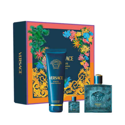 Versace Eros Pour Homme Set Parfum 100ml + Gel za tuširanje 150ml + Parfum 5ml