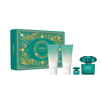 Versace Crystal Emerald Set EDP 90ml + Gel za tuširanje + Losion za tijelo + EDP 5ml