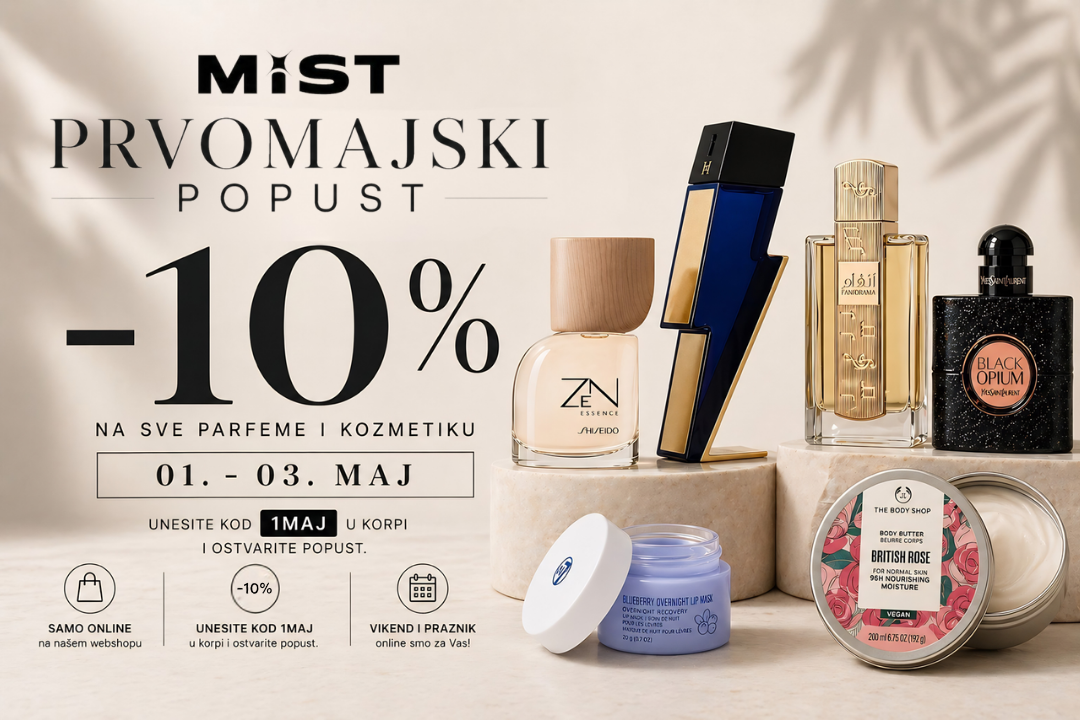 Prvomajski popust -10%