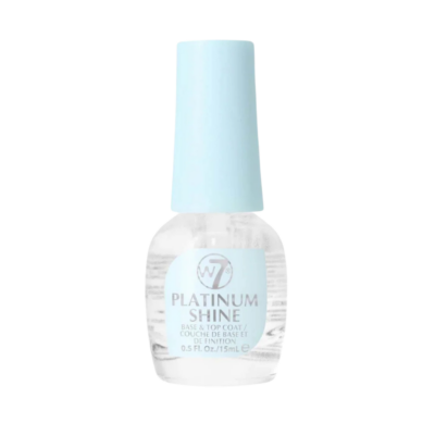 W7 Nail Treatment 15ml - Platinum Shine Base and Top Coat
