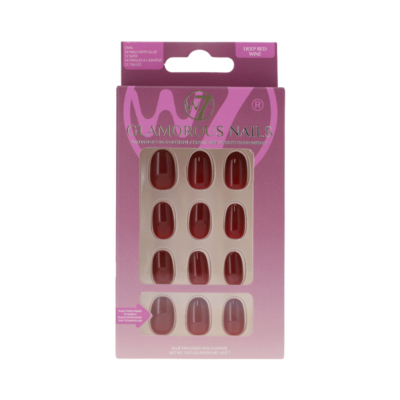 W7 Glamorous Nails - Deep Red Wine