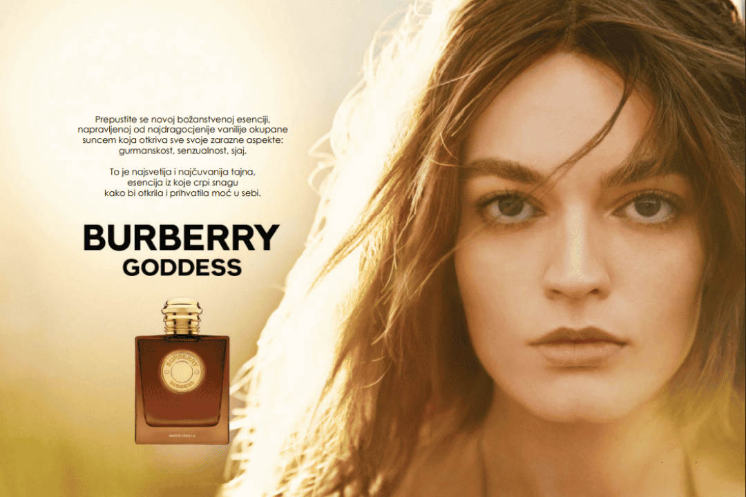 NOVO! Burberry Goddess Amber Vanilla