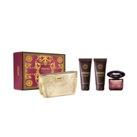 Versace Crystal Noir Set EDP 90ml + Gel za tuširanje 100ml + Losion za tijelo 100ml + Neseser