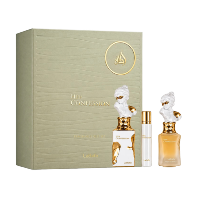 Lattafa Her Confession Set EDP 100ml + EDP mini 12ml + Mist za kosu 50ml